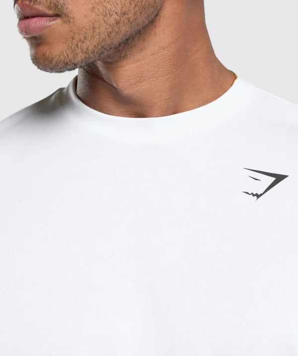 Hot Gymshark Oversized Performance T-Shirt White