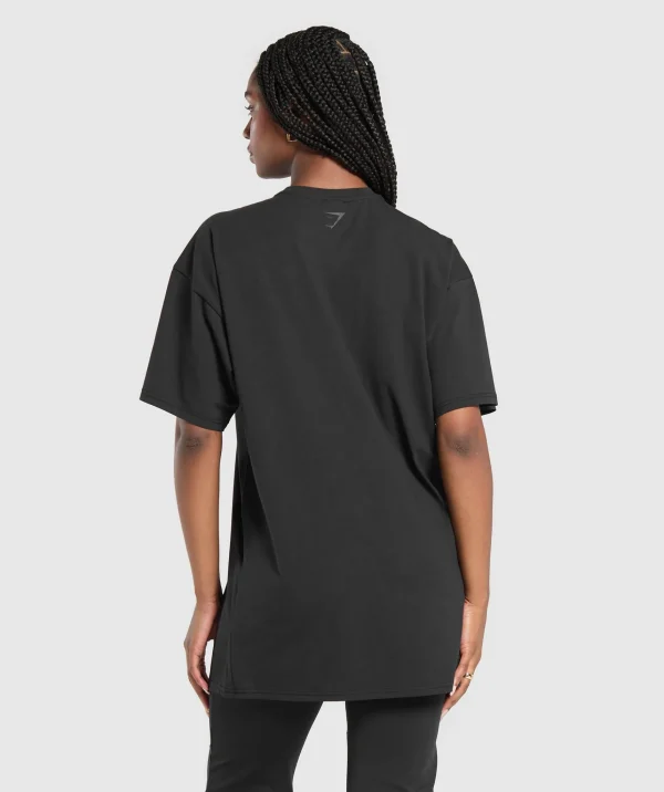 New Gymshark Oversized T-Shirt Dress Black