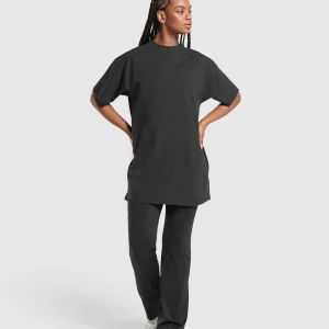 New Gymshark Oversized T-Shirt Dress Black