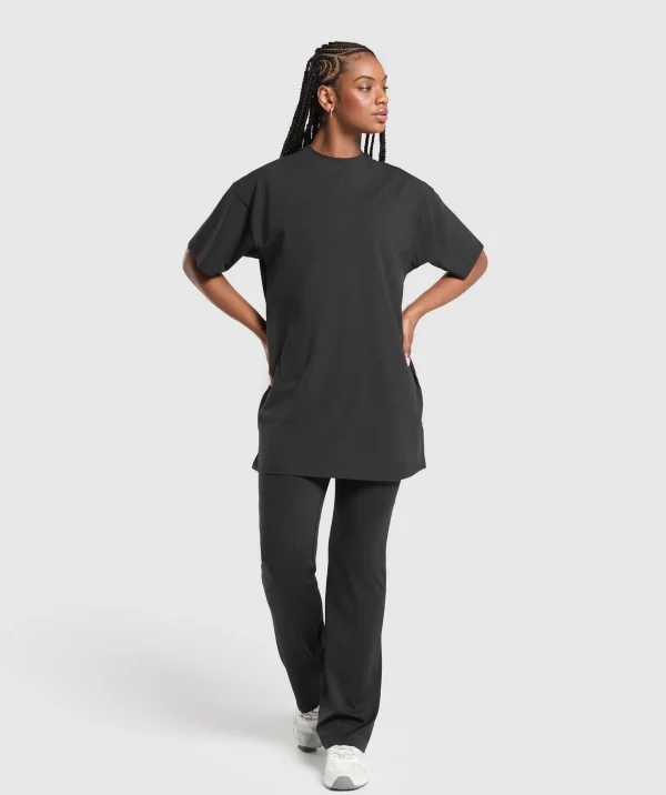 New Gymshark Oversized T-Shirt Dress Black