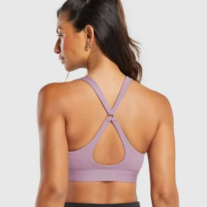 Online Gymshark Peek A Boo Sports Bra SoftPurple