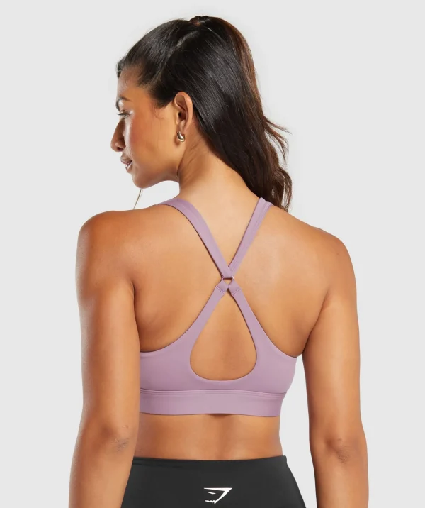 Online Gymshark Peek A Boo Sports Bra SoftPurple