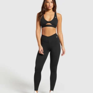 New Gymshark Peek A Boo Sports Bra Black