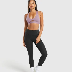 Online Gymshark Peek A Boo Sports Bra SoftPurple