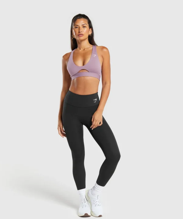 Online Gymshark Peek A Boo Sports Bra SoftPurple