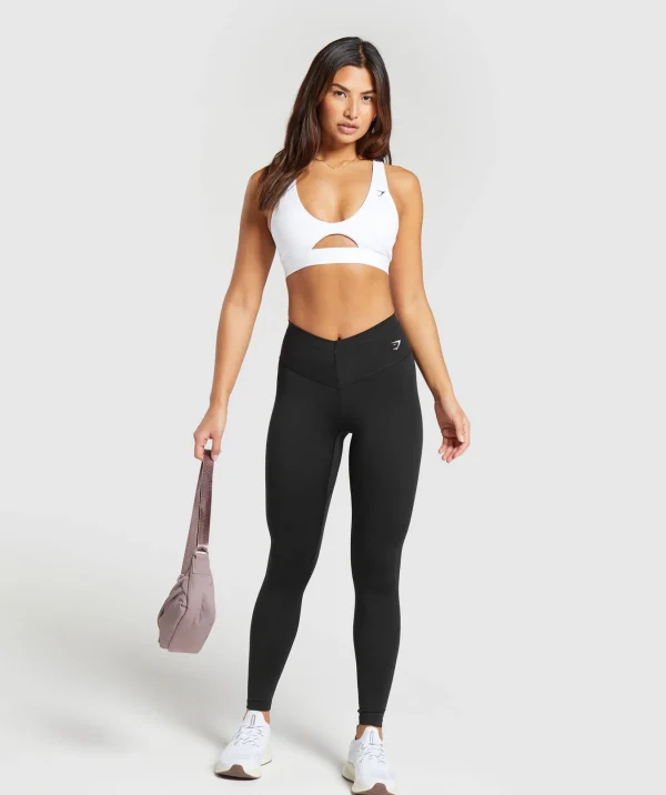 Best Gymshark Peek A Boo Sports Bra White