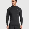 Online Gymshark Performance 1/4 Zip Black