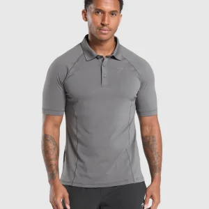 Discount Gymshark Performance Polo Shirt PitchGrey