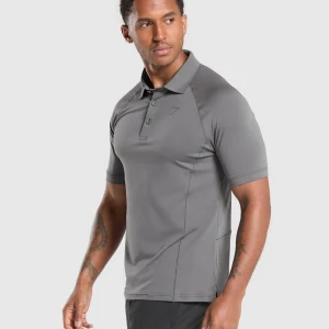 Discount Gymshark Performance Polo Shirt PitchGrey