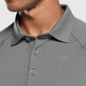 Discount Gymshark Performance Polo Shirt PitchGrey