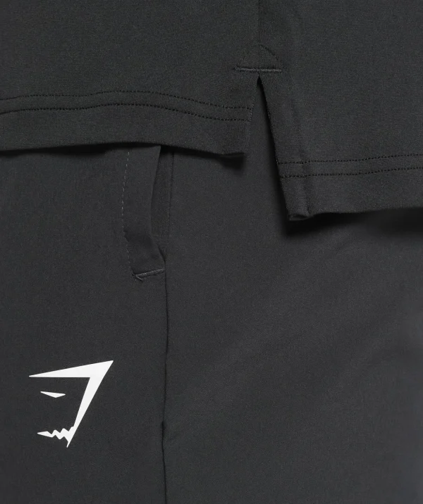 Outlet Gymshark Performance Polo Shirt Black