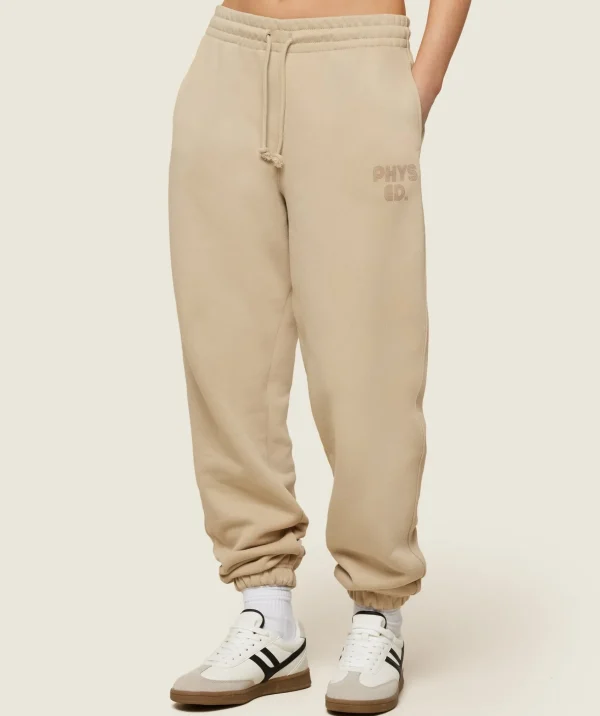 Online Gymshark Phys Ed Graphic Sweatpants VanillaBeige