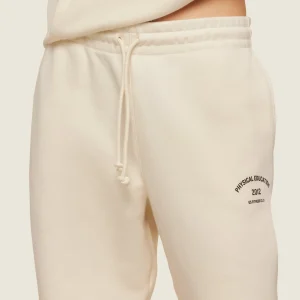 Hot Gymshark Phys Ed Graphic Sweatpants EcruWhite/ArchiveBrown