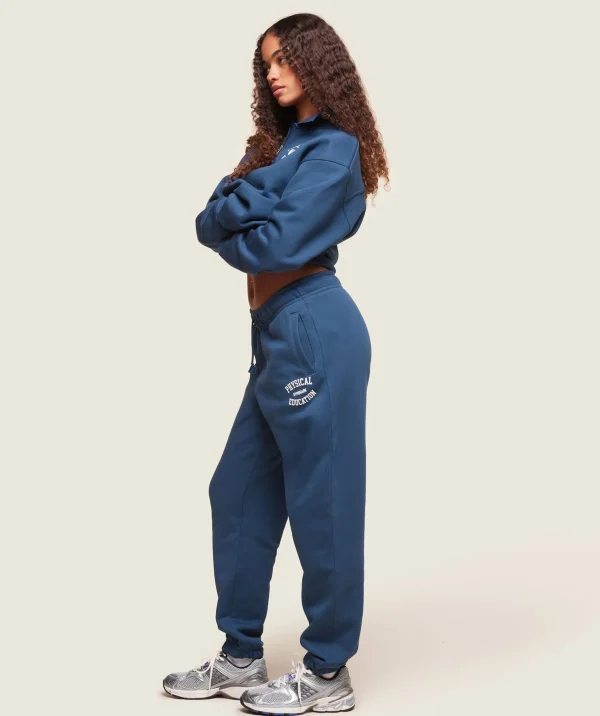 Online Gymshark Phys Ed Graphic Sweatpants SoftBlue