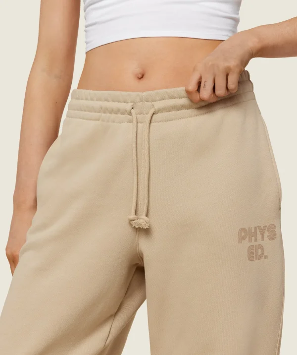 Online Gymshark Phys Ed Graphic Sweatpants VanillaBeige