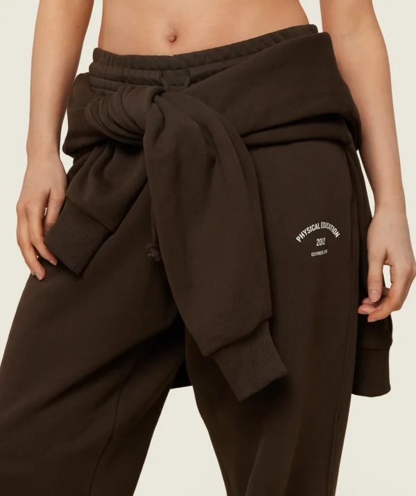 Discount Gymshark Phys Ed Graphic Sweatpants ArchiveBrown