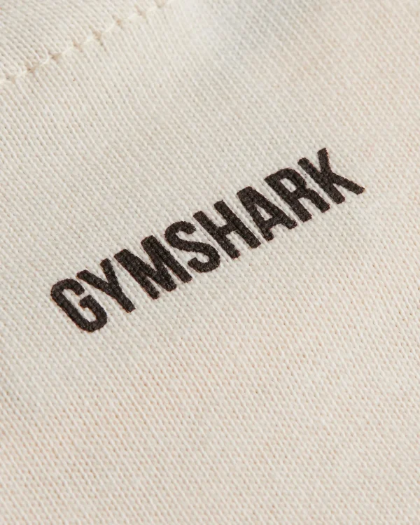 Hot Gymshark Phys Ed Graphic Sweatpants EcruWhite/ArchiveBrown