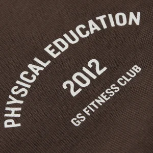 Best Gymshark Phys Ed Graphic T-Shirt ArchiveBrown