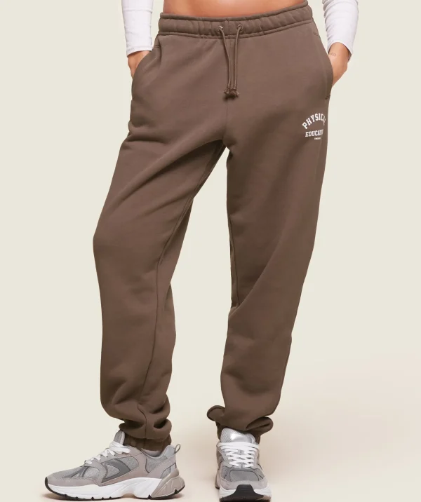 Clearance Gymshark Phys Ed Logo Sweatpants PennyBrown