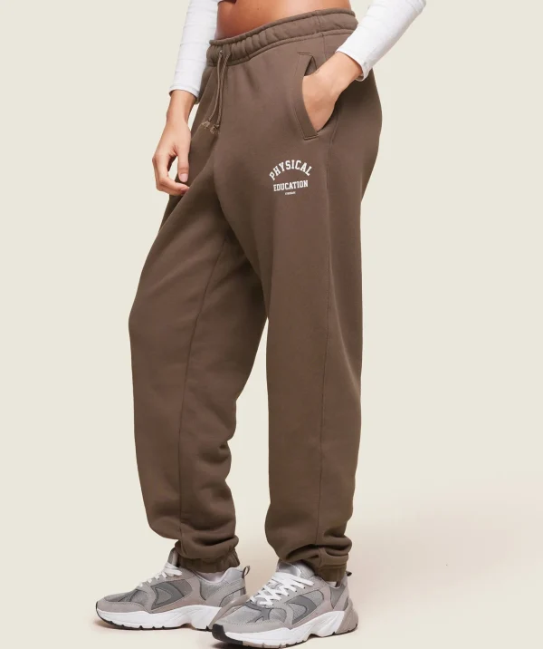 Clearance Gymshark Phys Ed Logo Sweatpants PennyBrown