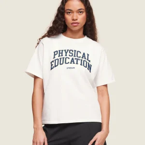 Discount Gymshark Phys Ed T-Shirt SoftWhite