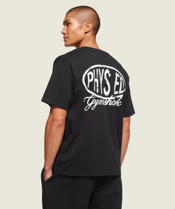 Clearance Gymshark Phys Ed T-Shirt Black