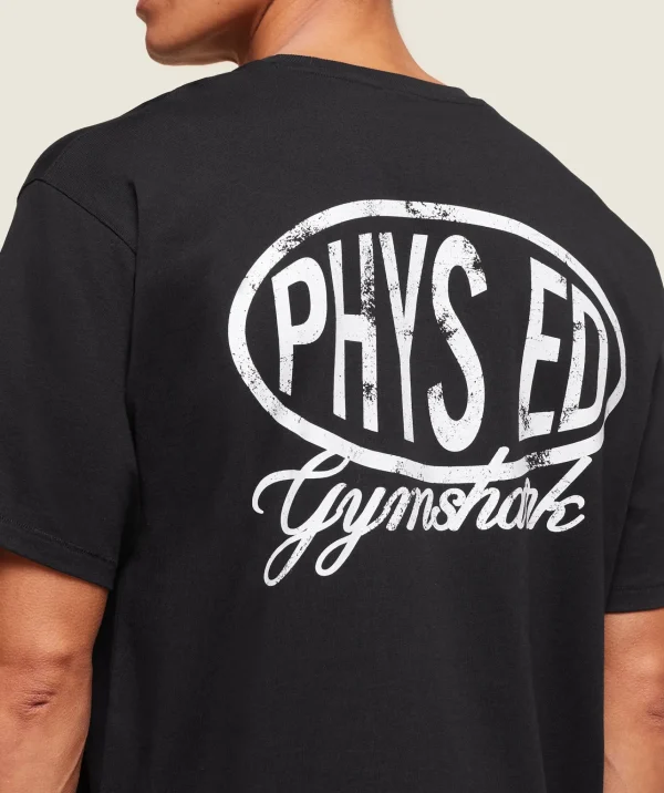 Clearance Gymshark Phys Ed T-Shirt Black