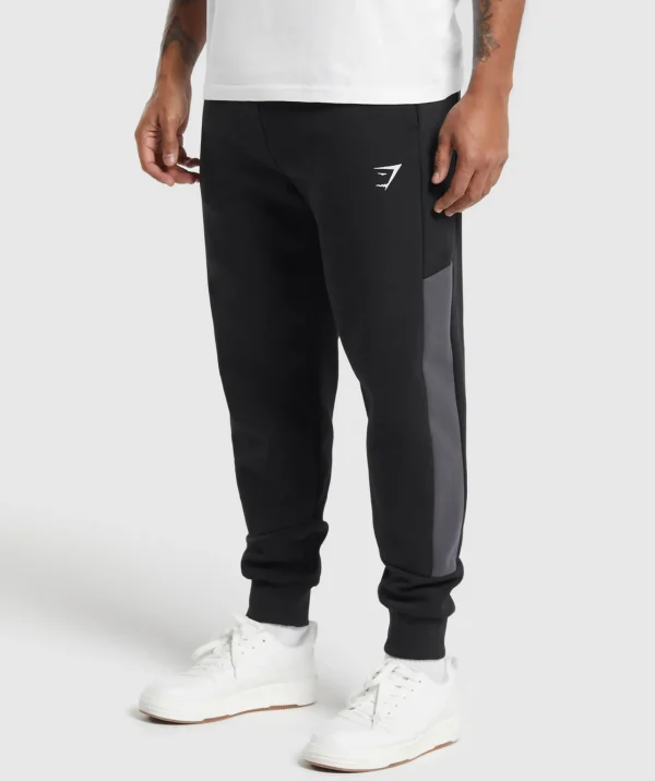 New Gymshark Pique Joggers Black/OnyxGrey