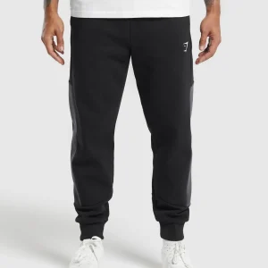 New Gymshark Pique Joggers Black/OnyxGrey