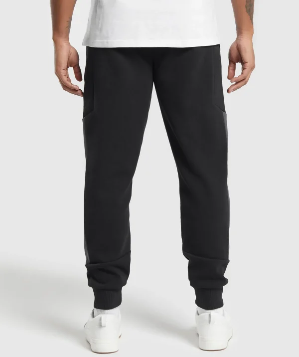 New Gymshark Pique Joggers Black/OnyxGrey