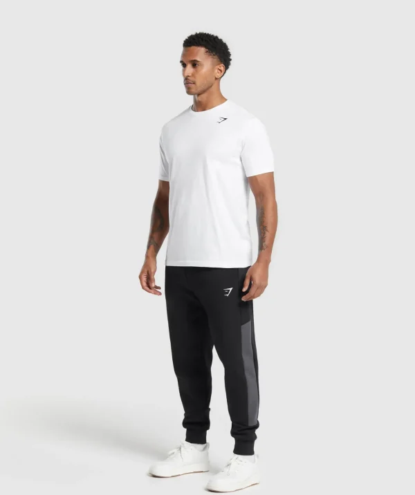 New Gymshark Pique Joggers Black/OnyxGrey