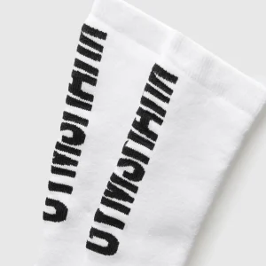 Discount Gymshark Plush Wordmark Crew Sock White