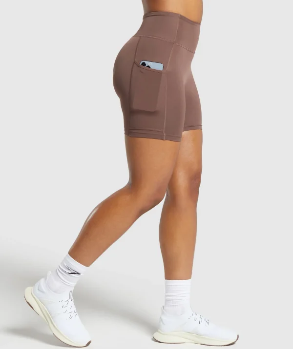 Discount Gymshark Pocket Shorts SoftBrown