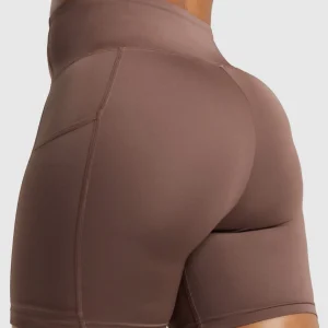 Discount Gymshark Pocket Shorts SoftBrown