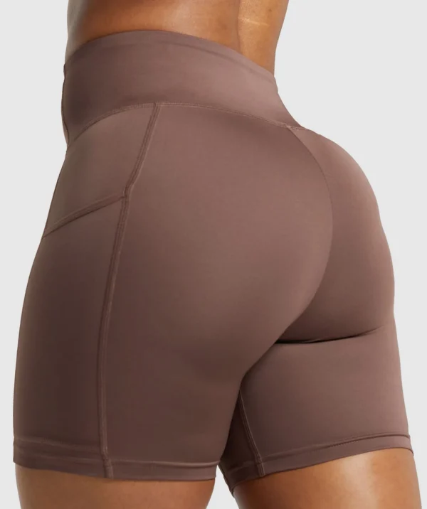 Discount Gymshark Pocket Shorts SoftBrown