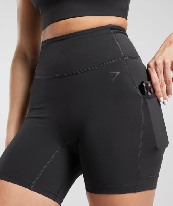 Hot Gymshark Pocket Shorts Black