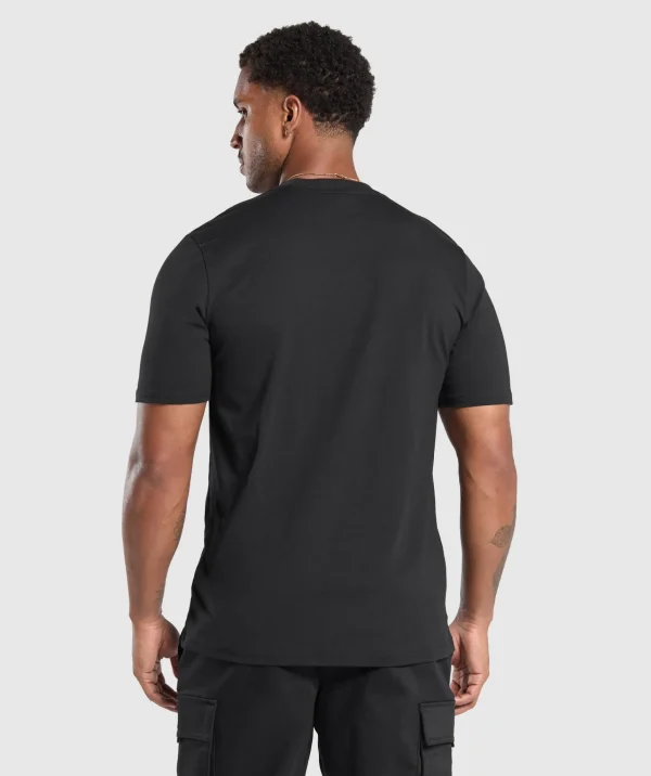 Fashion Gymshark Pocket T-Shirt Black