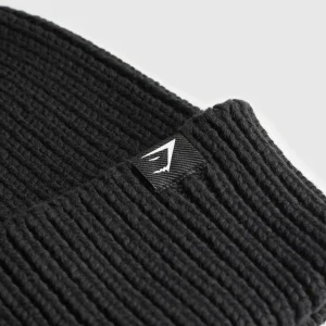 Online Gymshark Pom Beanie Black