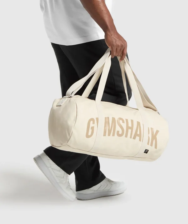 Fashion Gymshark Power Holdall EcruWhite