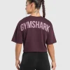 Hot Gymshark Power Oversized T-Shirt DepthPurple