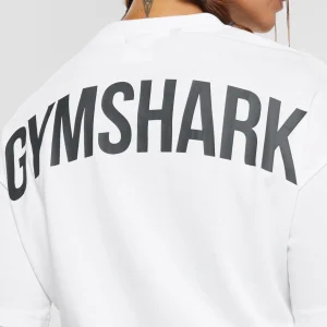 Clearance Gymshark Power Oversized T-Shirt White