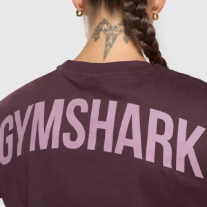 Hot Gymshark Power Oversized T-Shirt DepthPurple