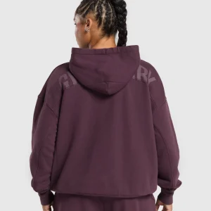 New Gymshark Power Oversized Zip Hoodie DepthPurple