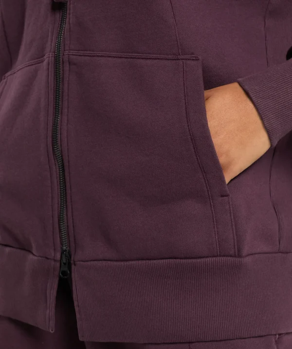 New Gymshark Power Oversized Zip Hoodie DepthPurple