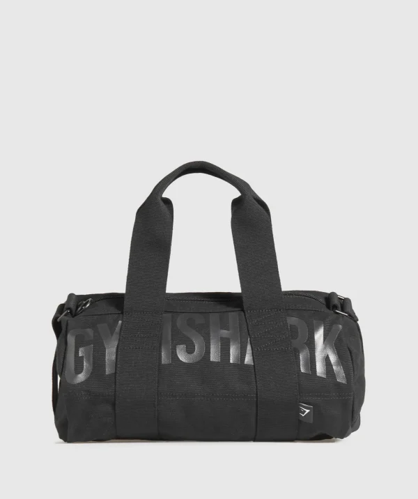 Fashion Gymshark Power Small Holdall Black/AsphaltGrey