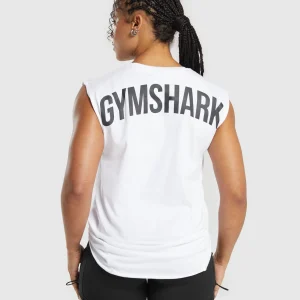 Hot Gymshark Power Tank White