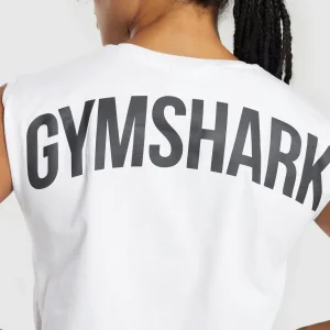 Hot Gymshark Power Tank White