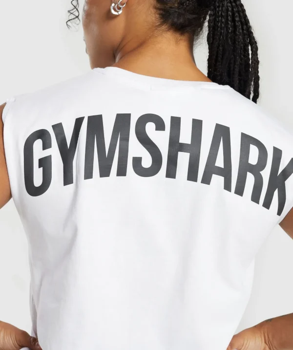 Hot Gymshark Power Tank White