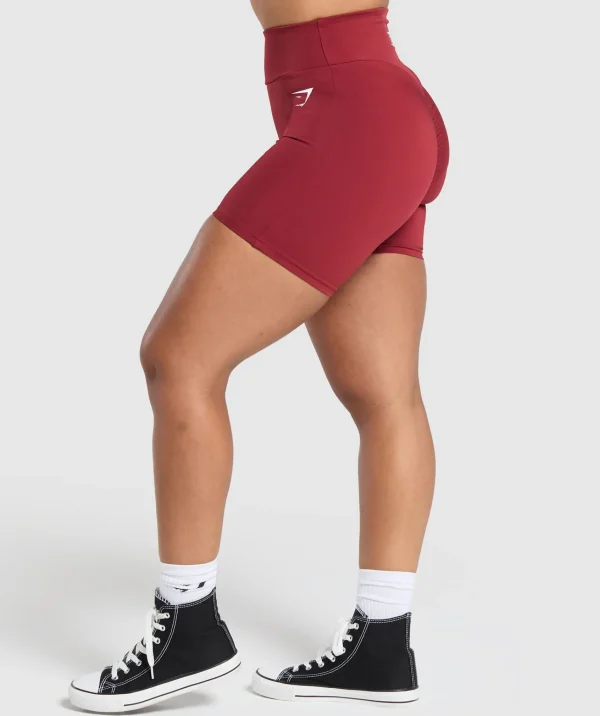 New Gymshark Power Tight Shorts RepsRed