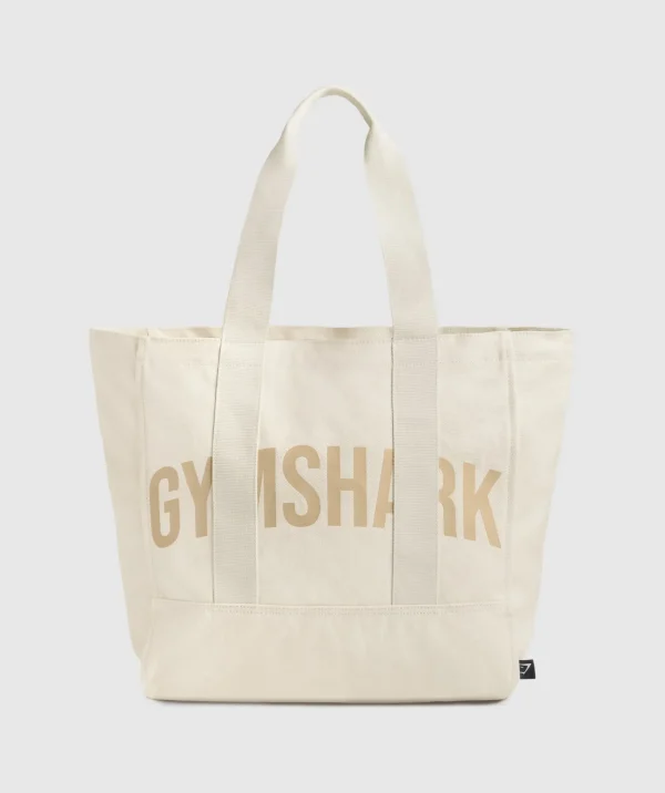 Best Gymshark Power Tote EcruWhite/VanillaBeige